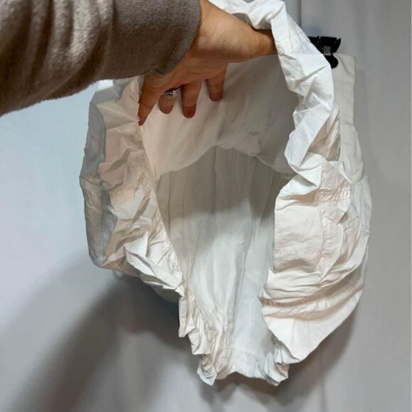 Woman’s balloon lined skirt. Fold over waist. Pockets. Size small. Stretchy! - Picture 4 of 9